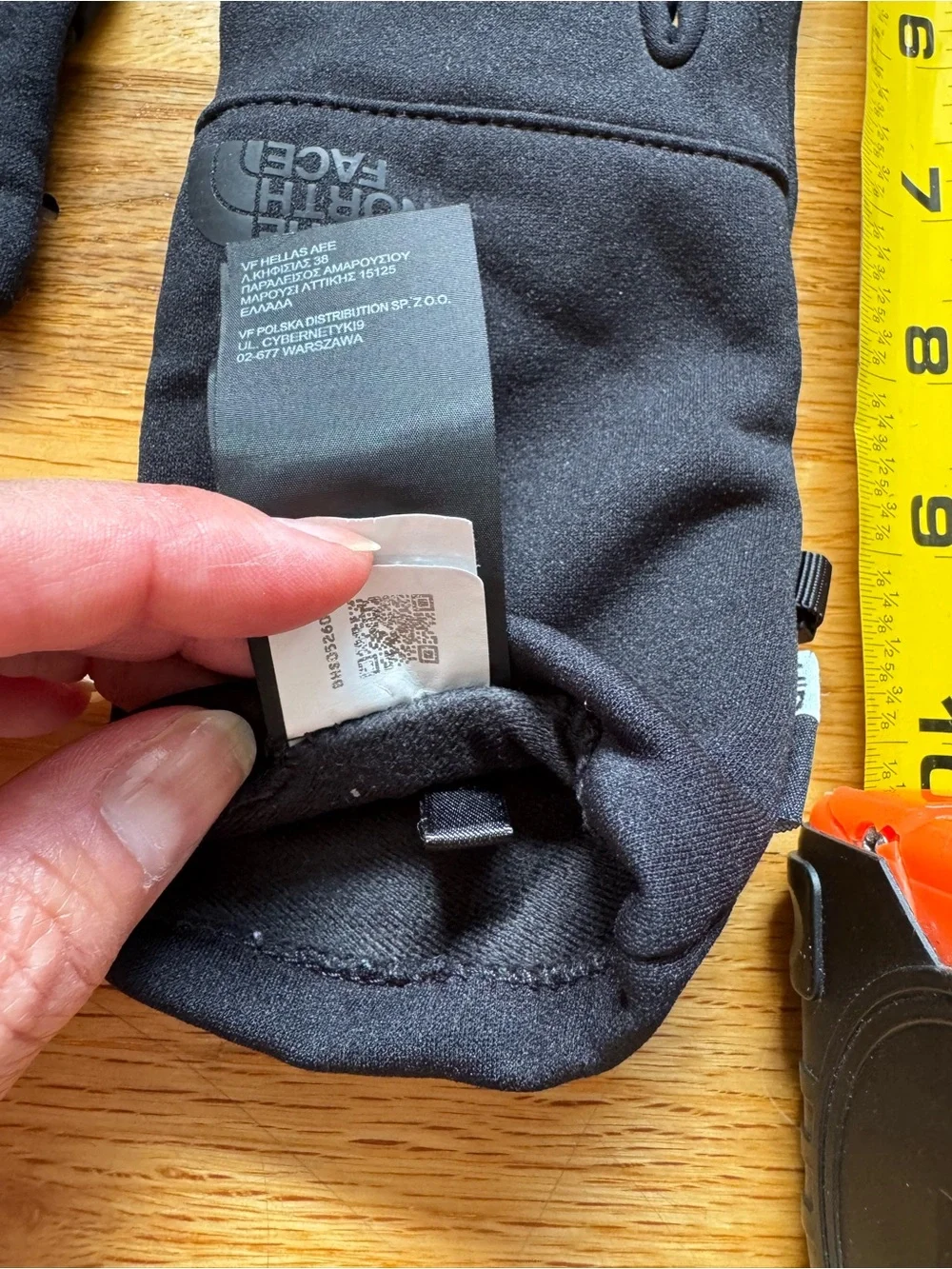 The North Face Black Touchscreen Gloves large fleece lined